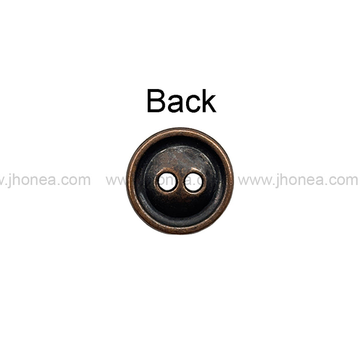 Engraved Rounded Rim 2-Hole Round Shape Shirt/Kurta Buttons
