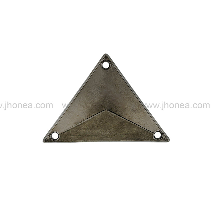 Elegant Black Nickel Triangle Metal Clothing Accessory for Bags/Garments