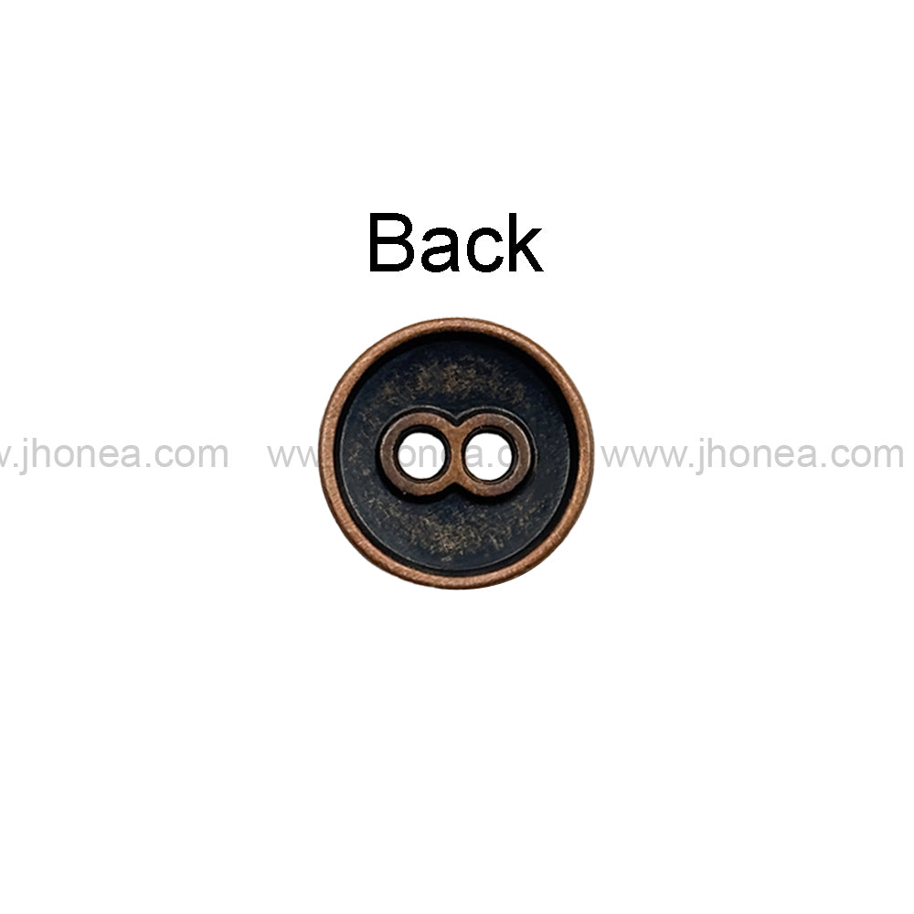 Square 2-Hole Round Shape Unique Surface Finish Shirt Buttons