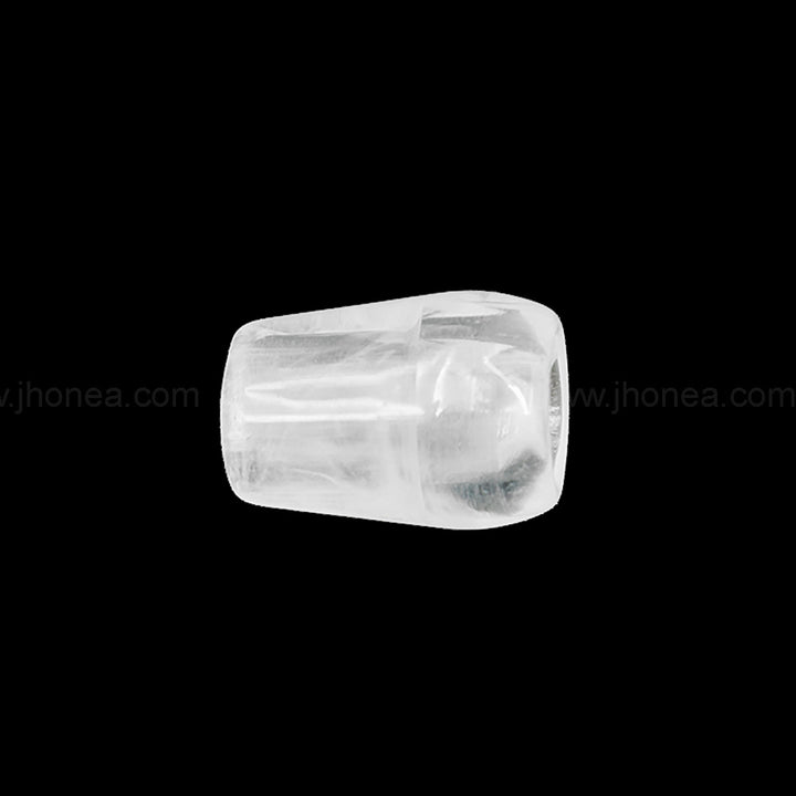 Glossy White Beautiful Polyester Beads for Handmade Crafts