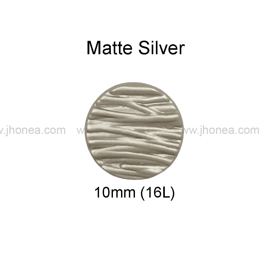 Round Shape Matte Finish Classic Shank Metal Button
