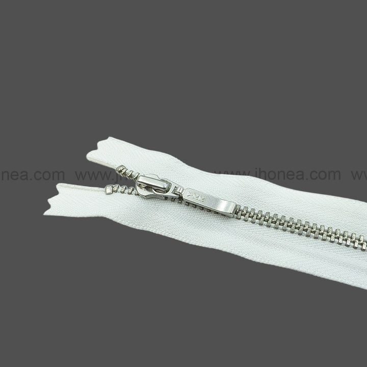 YKK- #3Number Silver Teeth YKK Premium Quality Metal Zipper for Dresses