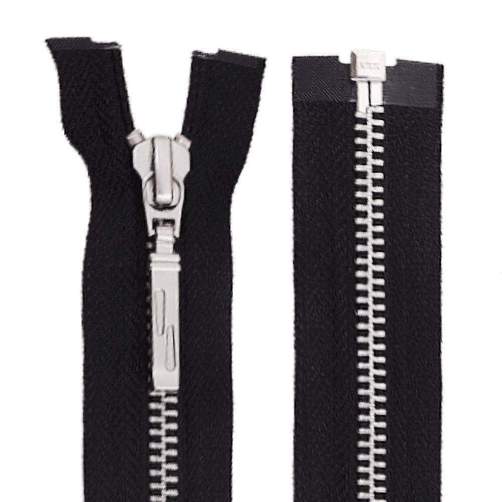 YKK- Exclusive #5 Silver Open-End Separating YKK Zipper