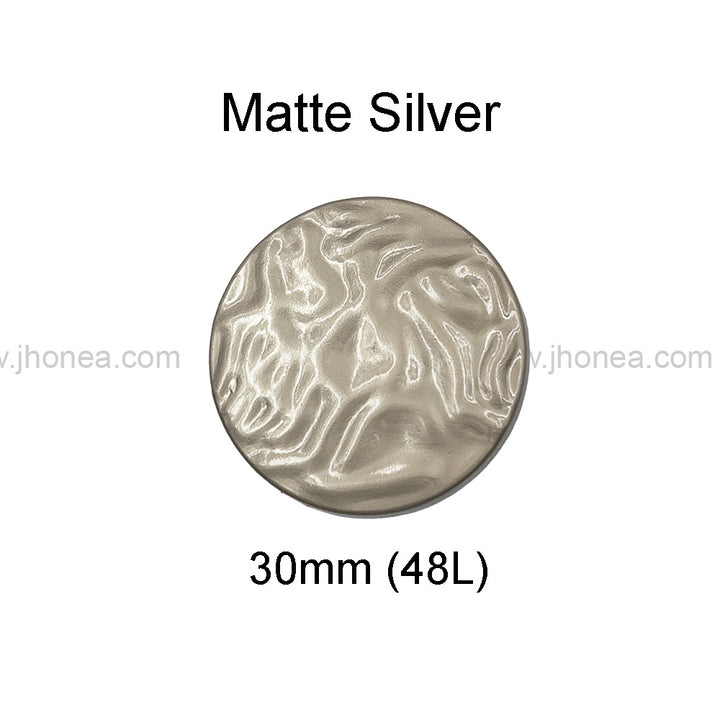 Unique Structure Round Shape Matte Finish Shank Metal Button