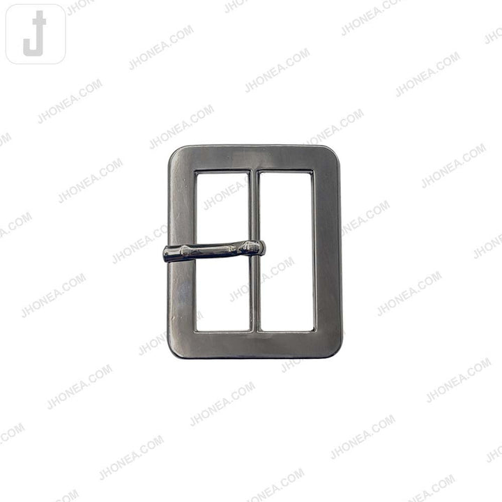 Classic Smooth Gunmetal Finish 30mm Tongue/Prong Belt Buckle