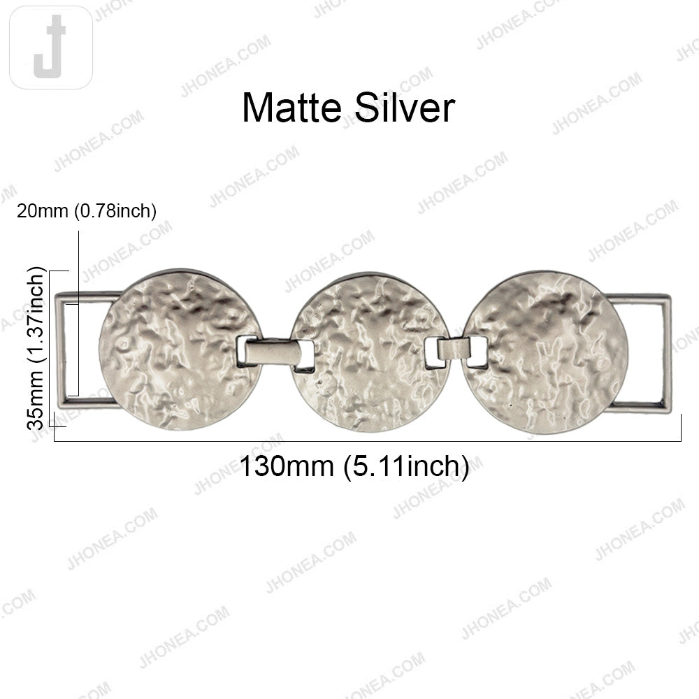Fashionable Round Textured Metal Belt Buckle