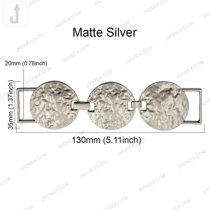 Fashionable Round Textured Metal Belt Buckle
