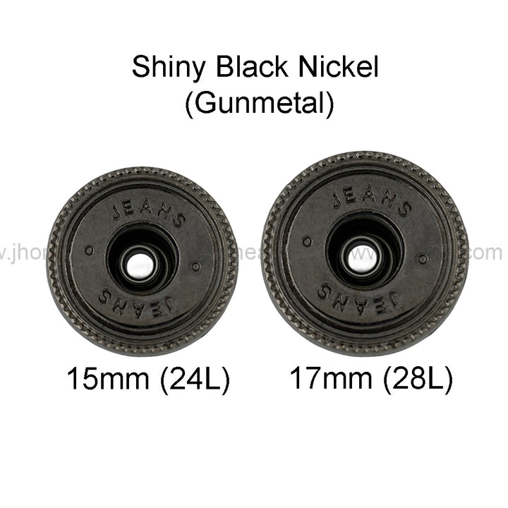 Fashionable Round Metal Jeans Buttons for Clothing