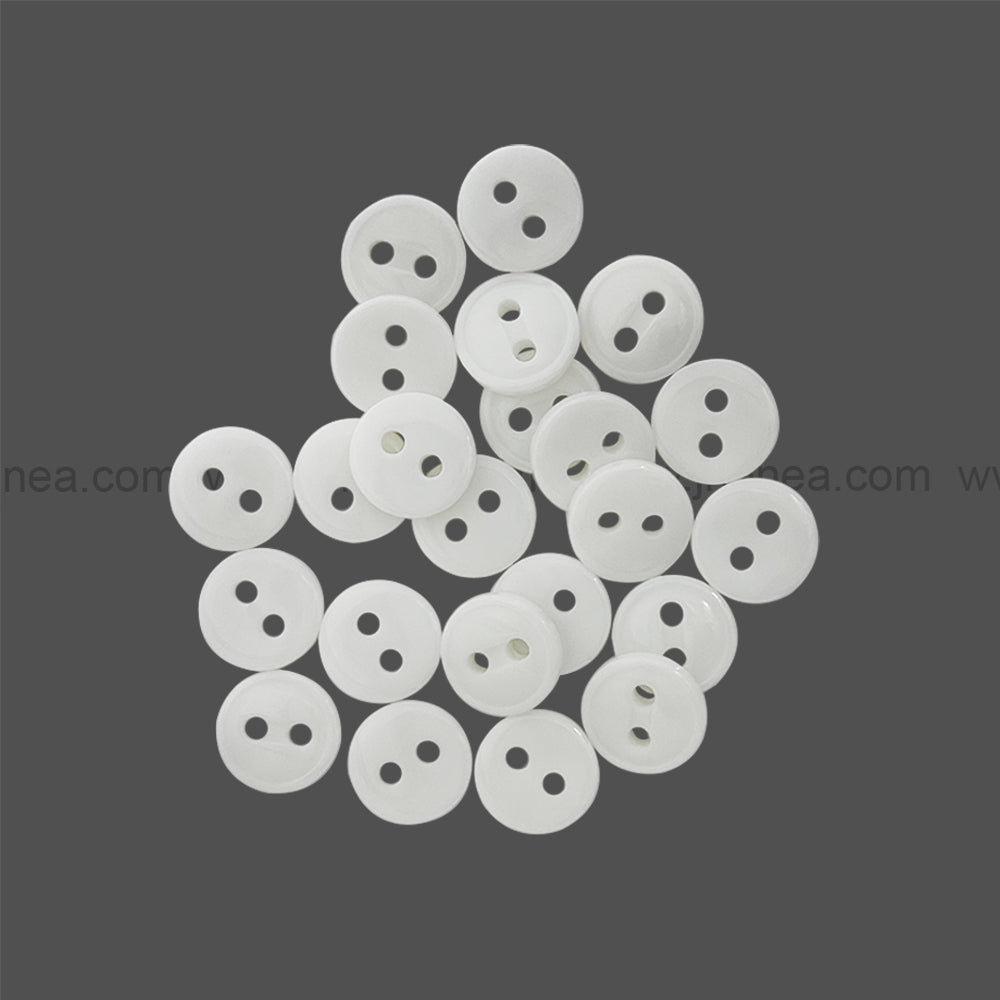Round Shape Rim Design 11mm(18L) Poly Shirt Button