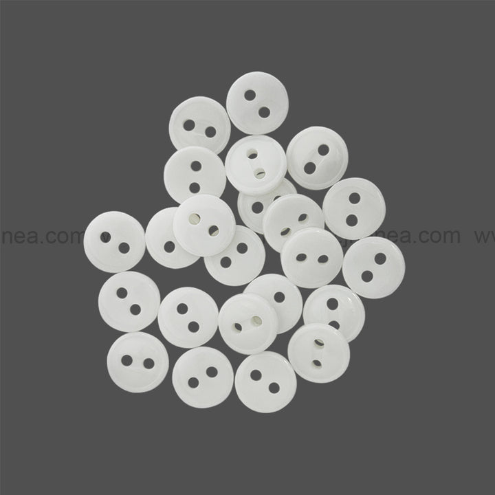 Round Shape Rim Design 11mm(18L) Poly Shirt Button