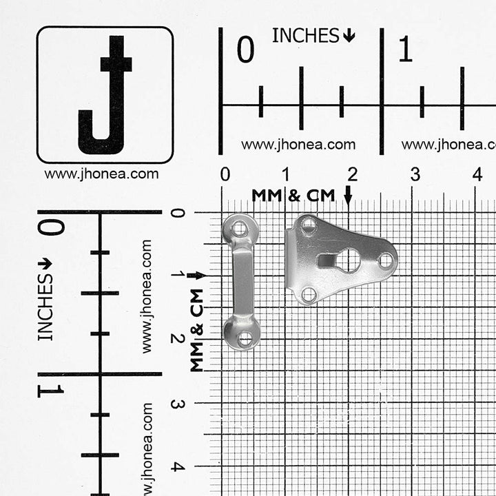 Durable 2-Part Hook & Bar Sew-On Hooks for Formal Pants & Trousers