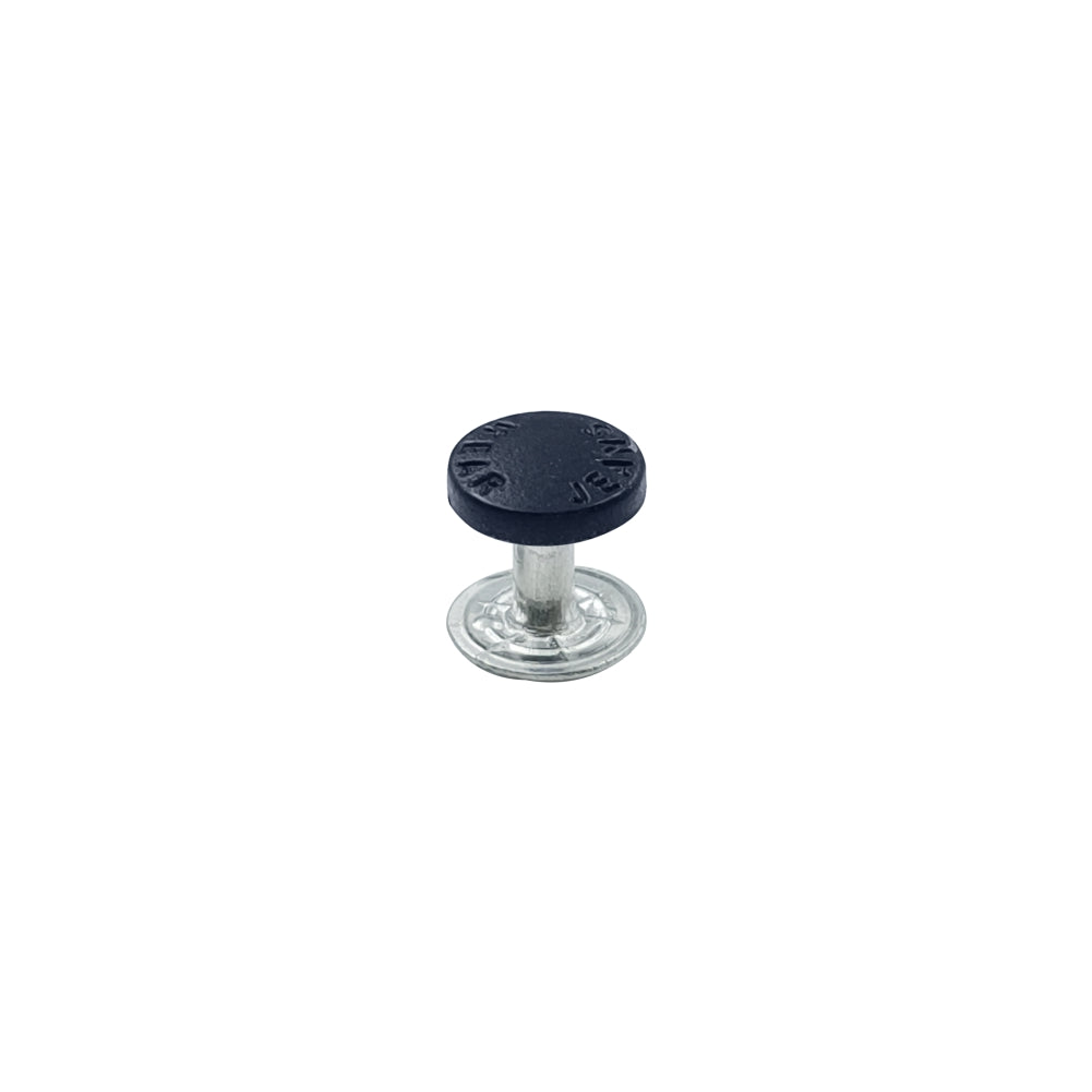 Round and simple rivet stud fasteners for jackets and jeans