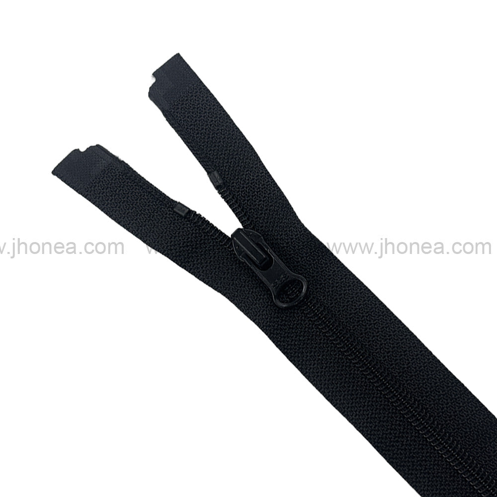 #3 SBS Black Nylon Coil Open-End Coil Zipper