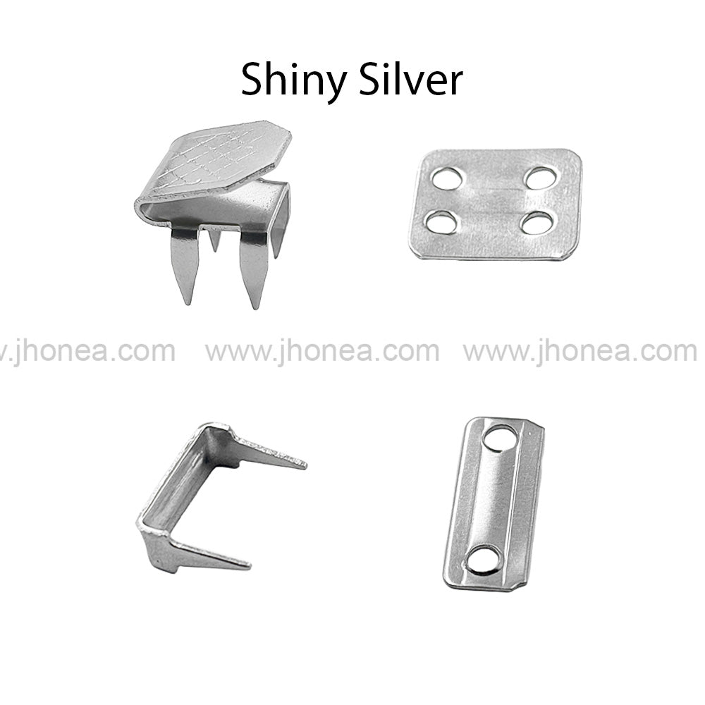 Stainless Steel 4-Part Hook & Bar Sew-On Pant Trouser Closure