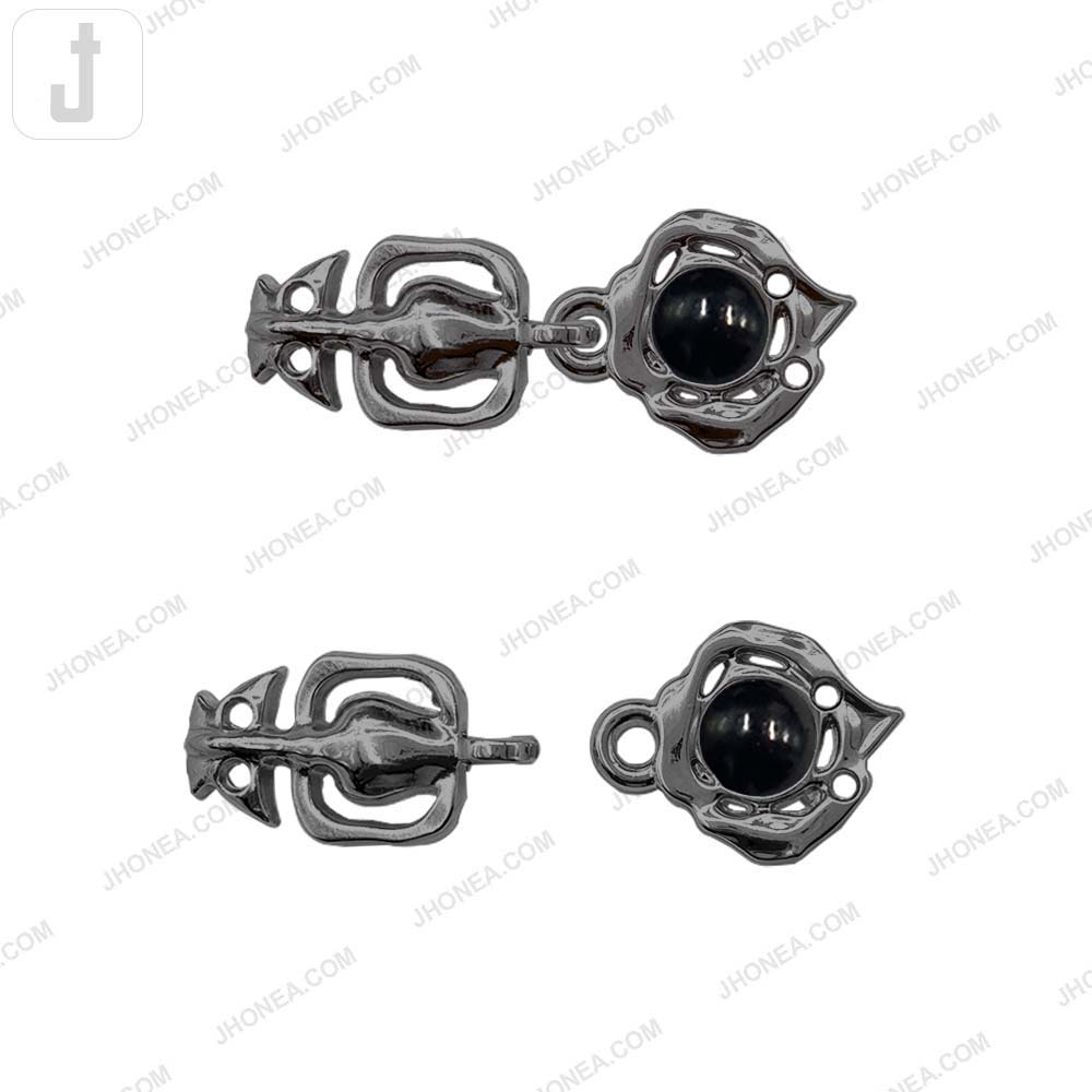 Trendy Pearl Clasp Buckle Hook and Eye Metal Buckle for Fashion Use