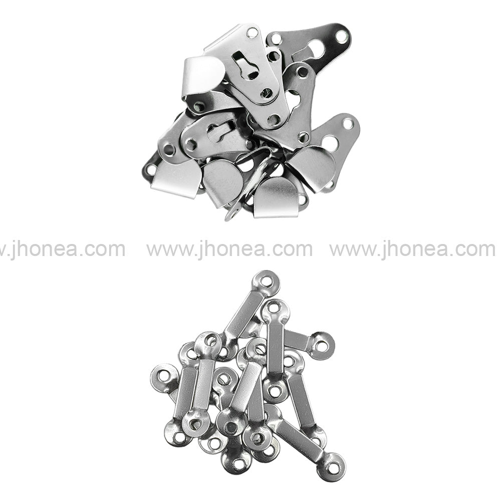 Durable 2-Part Hook & Bar Sew-On Hooks for Formal Pants & Trousers