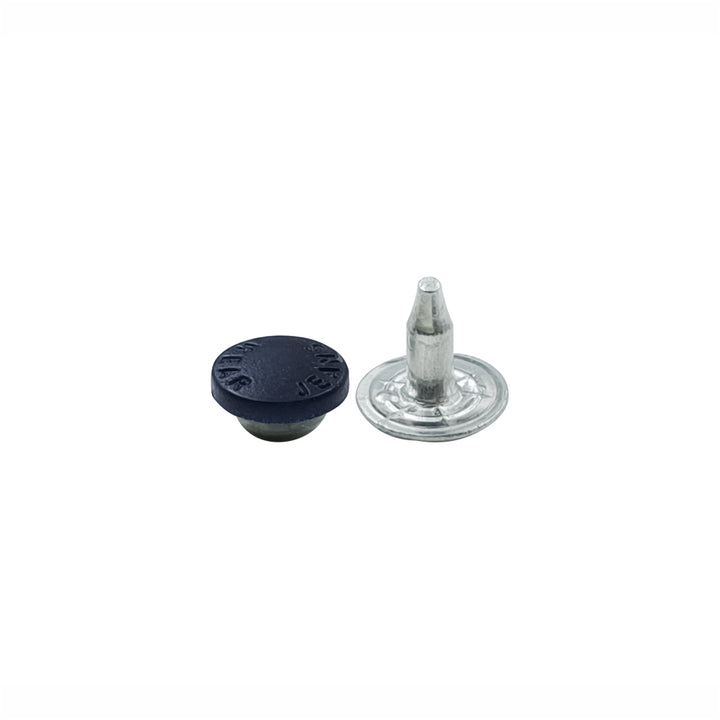 Round and simple rivet stud fasteners for jackets and jeans