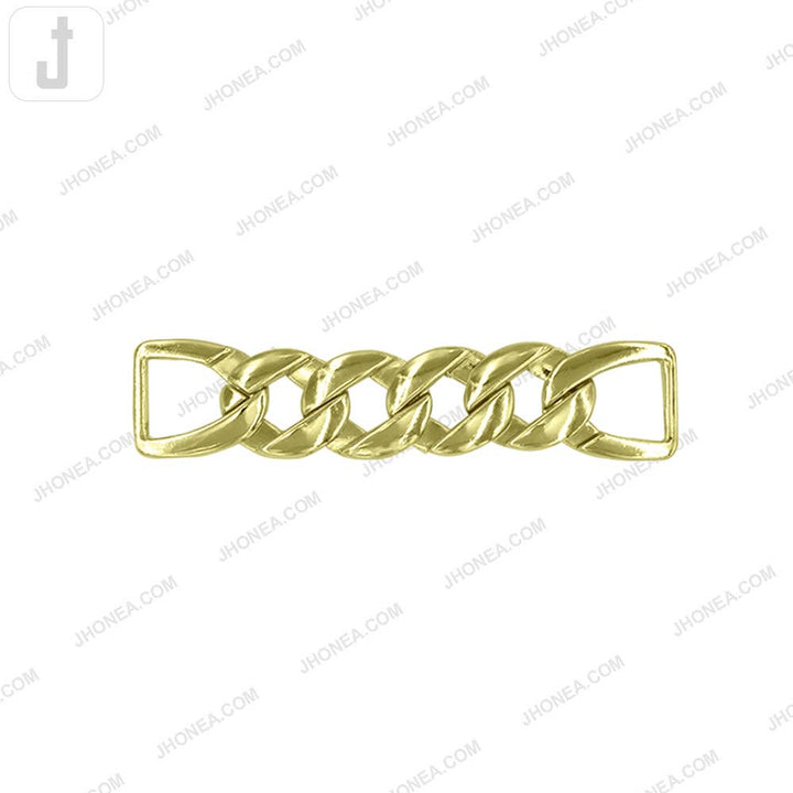 Quality Chain Design Shiny Dark Gold Fashion Belt Buckle Accessory