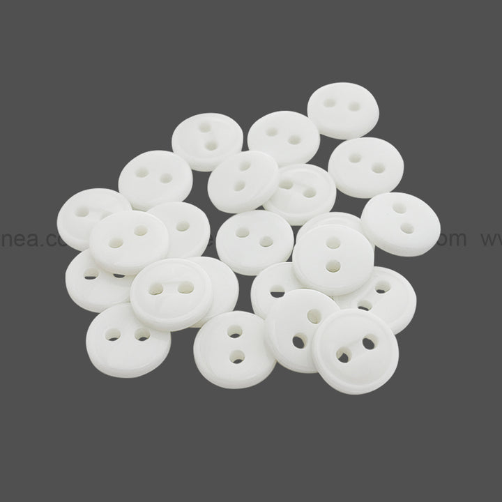 Round Shape Rim Design 11mm(18L) Poly Shirt Button