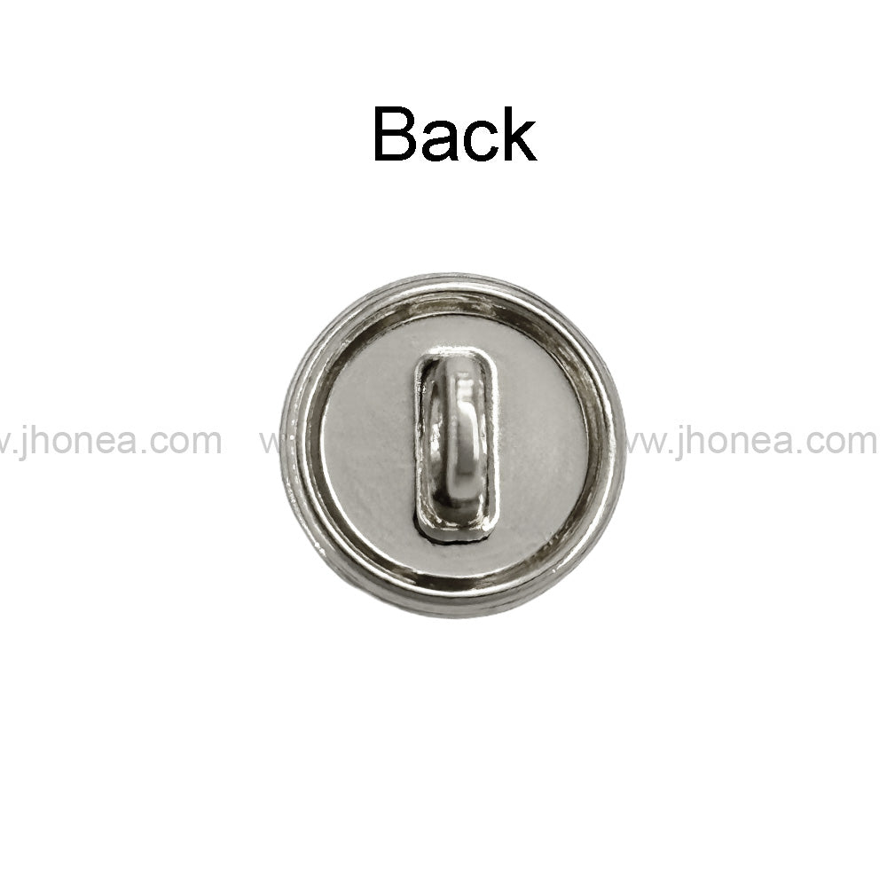 Shiny Round Shape with Scalloped Edges Pearl Button