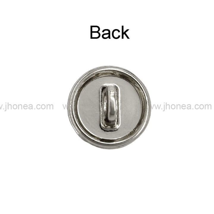 Shiny Round Shape with Scalloped Edges Pearl Button