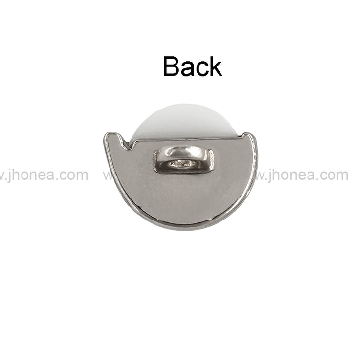 Shiny Gold & Silver Round Shape Fancy Pearl Buttons