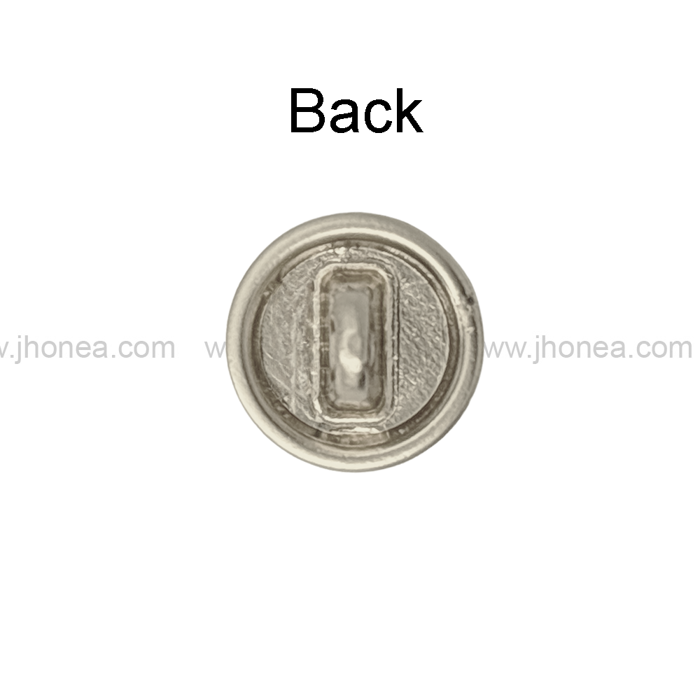 Round Shape Classic Matte Finish Shank Metal Button