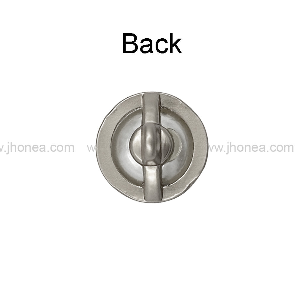Matte Gold & Matte Silver Round Shape Pearl Metal Button