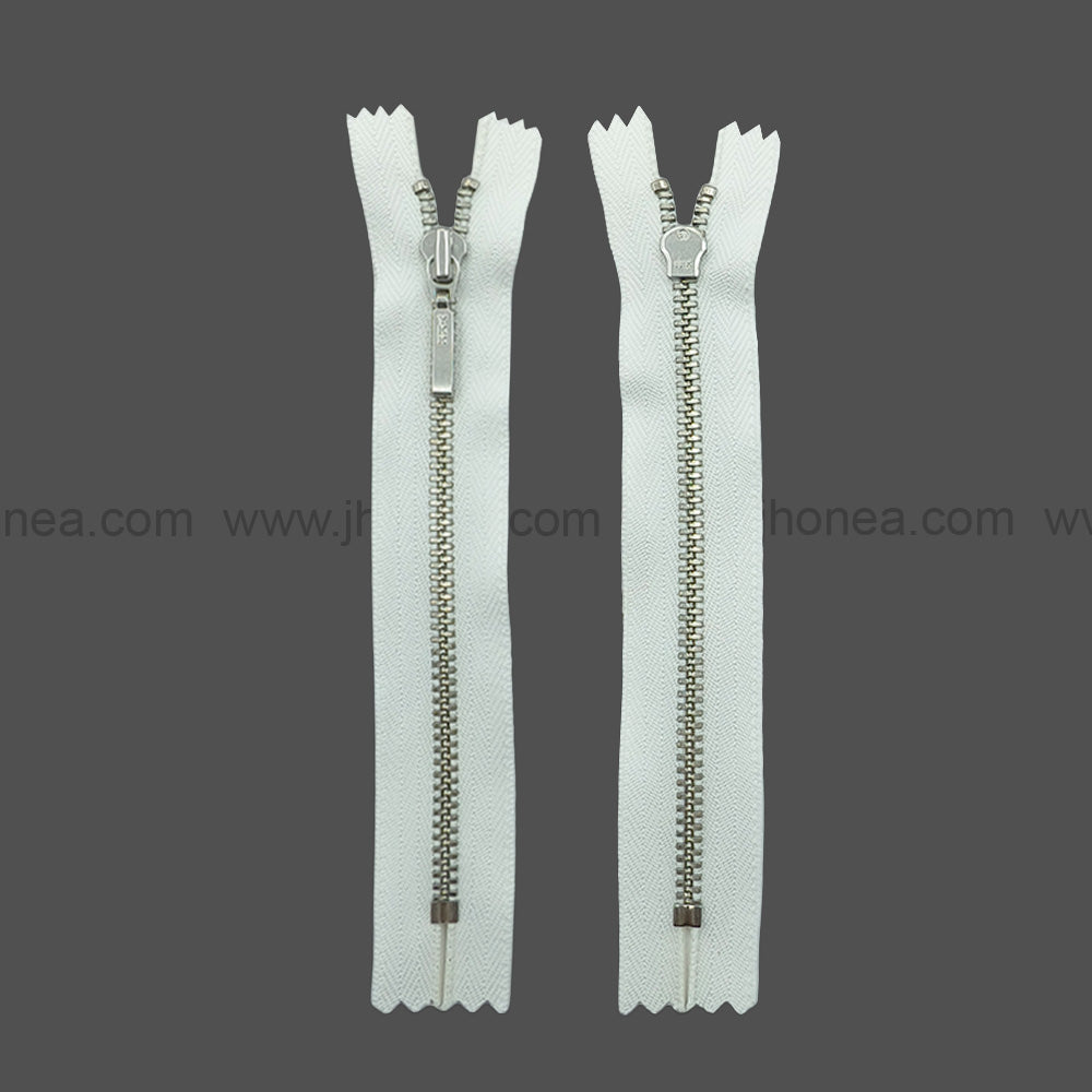 YKK- #3Number Silver Teeth YKK Premium Quality Metal Zipper for Dresses