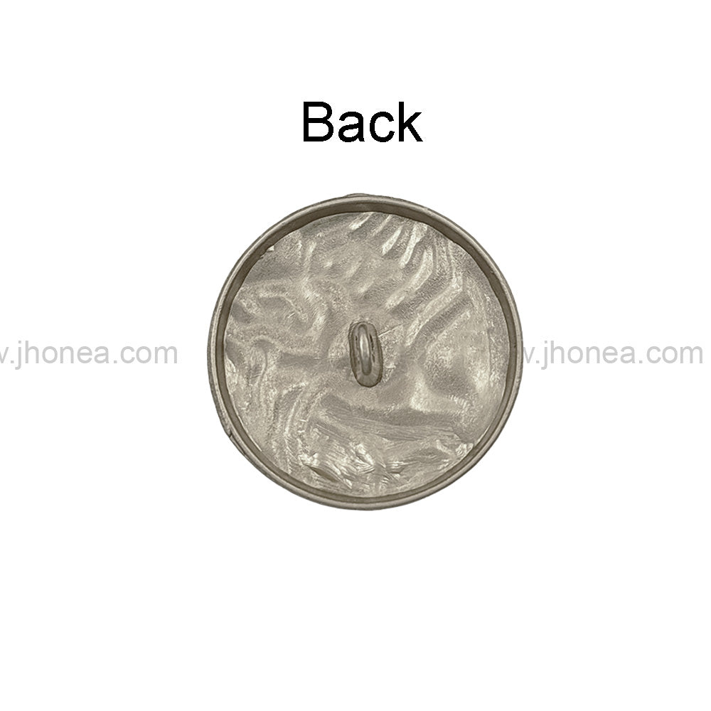 Unique Structure Round Shape Matte Finish Shank Metal Button