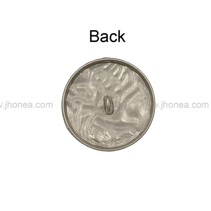 Unique Structure Round Shape Matte Finish Shank Metal Button