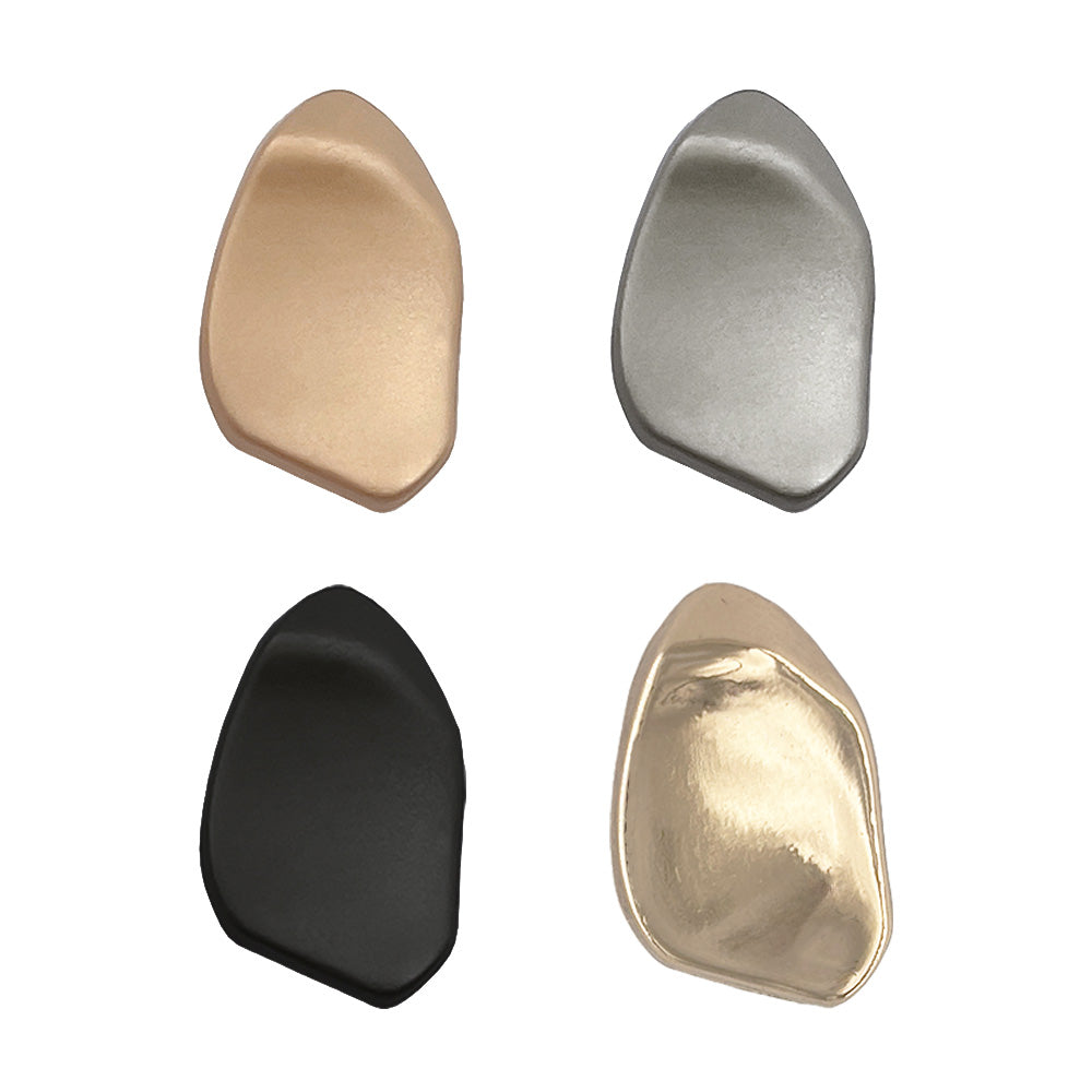 Decorative Uneven Shape Metal Loop Buttons For Shirt/Kurta