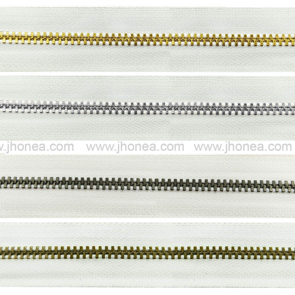 YKK #3 Number Premium Quality White Tape YKK Metal Zipper Rolls