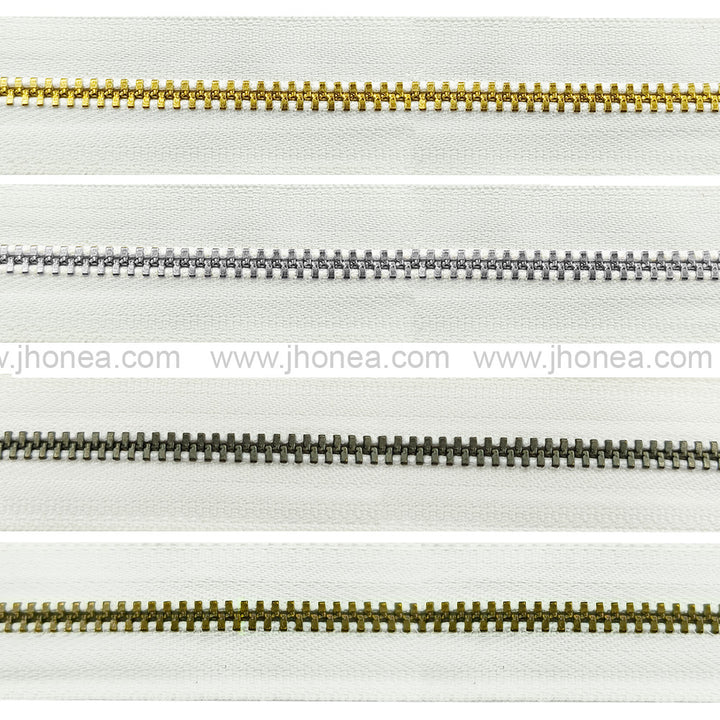 YKK #3 Number Premium Quality White Tape YKK Metal Zipper Rolls