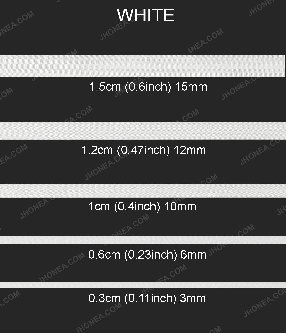 Plain Soft Black & White Tailors' Woven Elastic for Casings