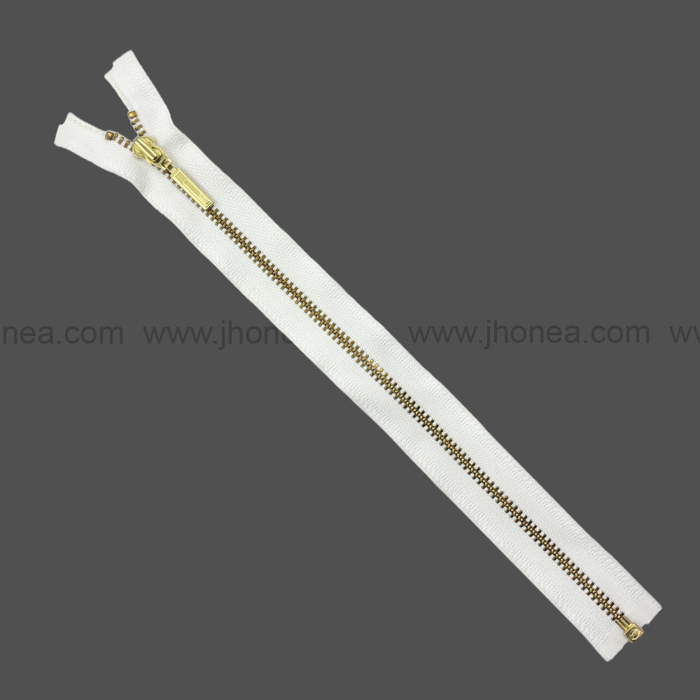 Premium #3 Number Gold Decorative YKK Metal Zipper for Hoodies & Jackets