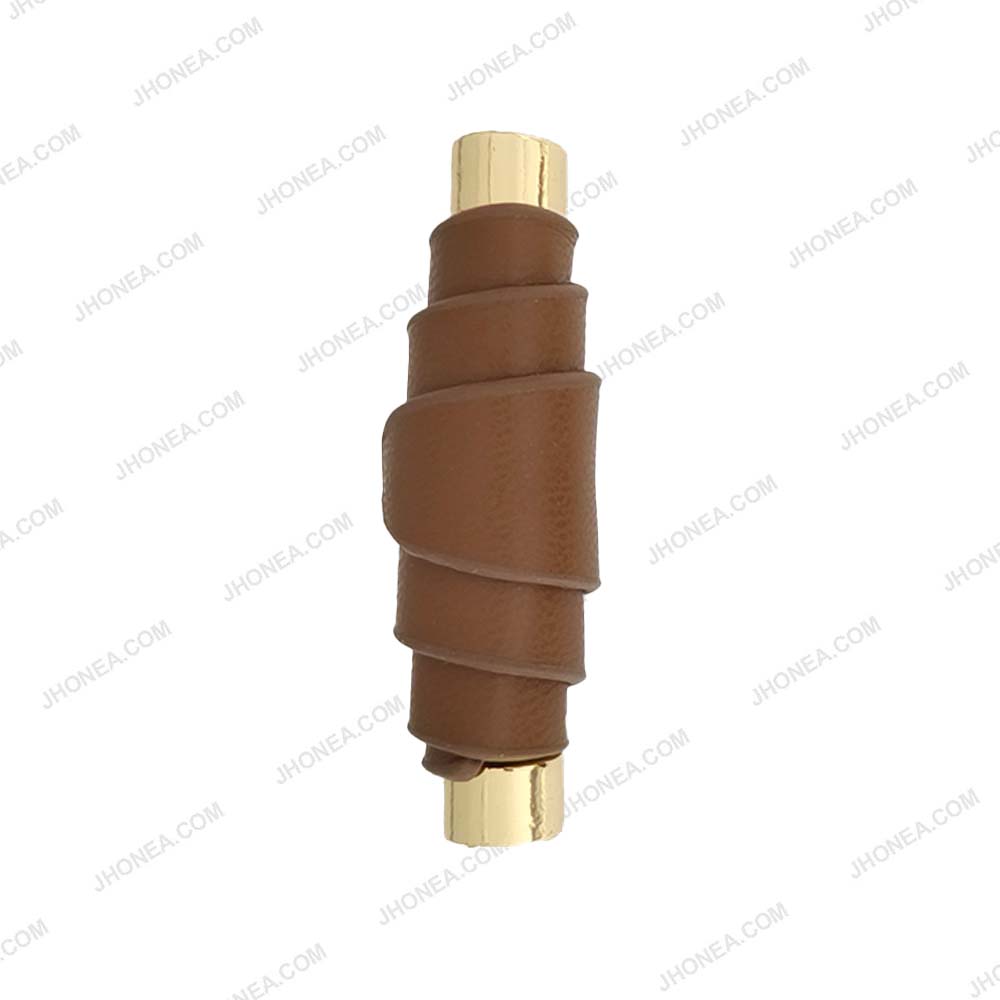 Modern PU Leather Down Loop Buttons for Designer Coats and Apparel