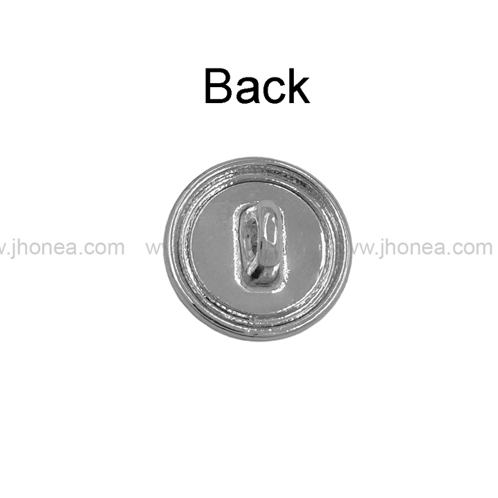 Round Shape with Chain-Like Design Rim Pearl Button