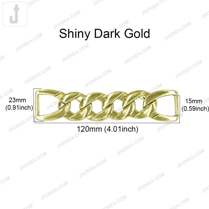 Quality Chain Design Shiny Finish Fashion Belt Buckle Accessory