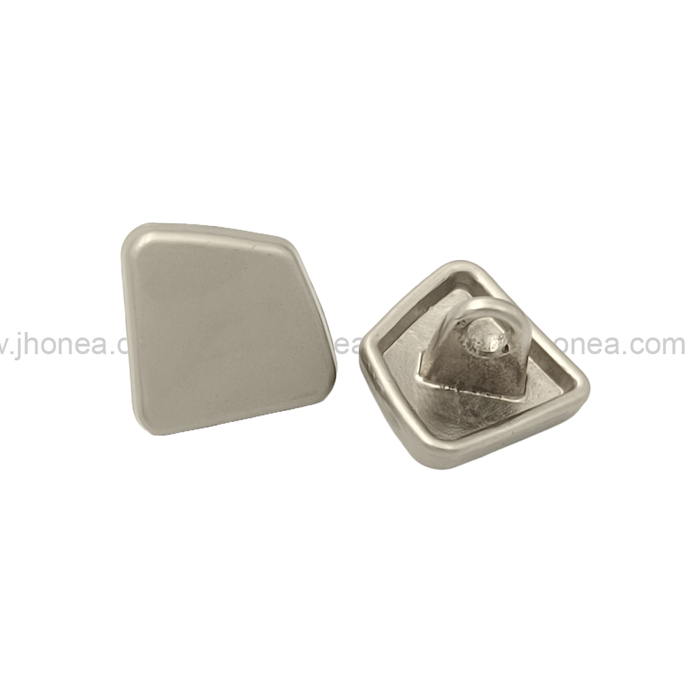 Unique Matte Finish Geometric Shape Shank Metal Button