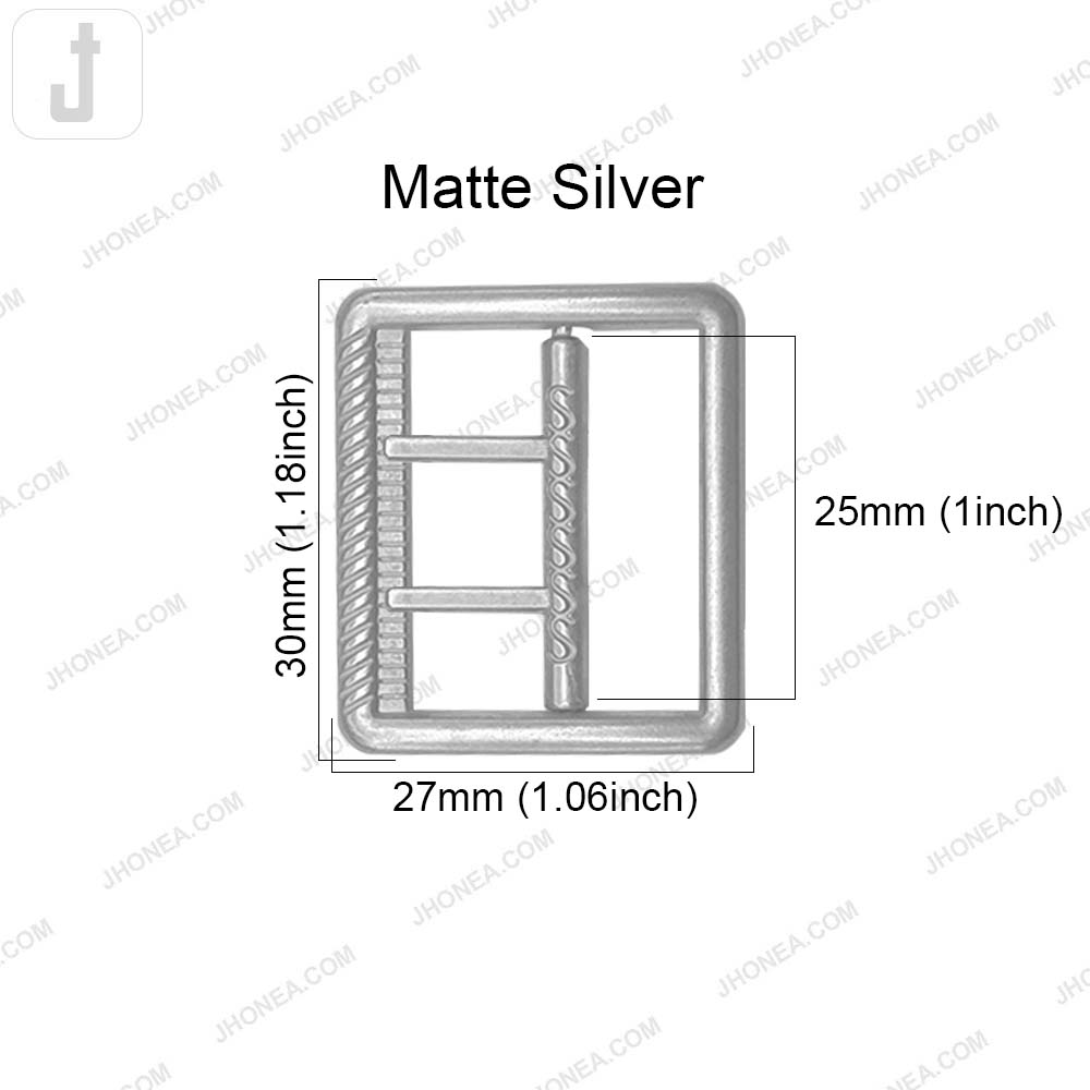 Modern Rectangular Shaped Metal Pant Buckle for Men’s & Women’s Apparel