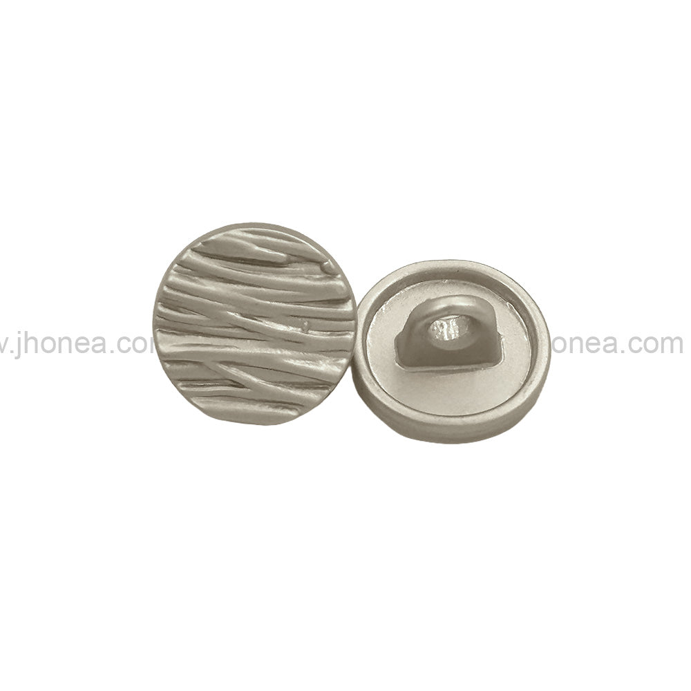 Round Shape Matte Finish Classic Shank Metal Button