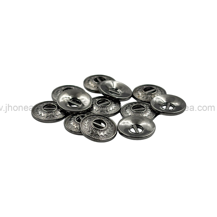Very Unique Structure Engraved Design Metal Shirt Buttons