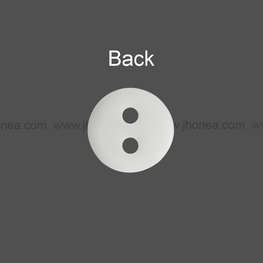 Round Shape Rim Design 11mm(18L) Poly Shirt Button