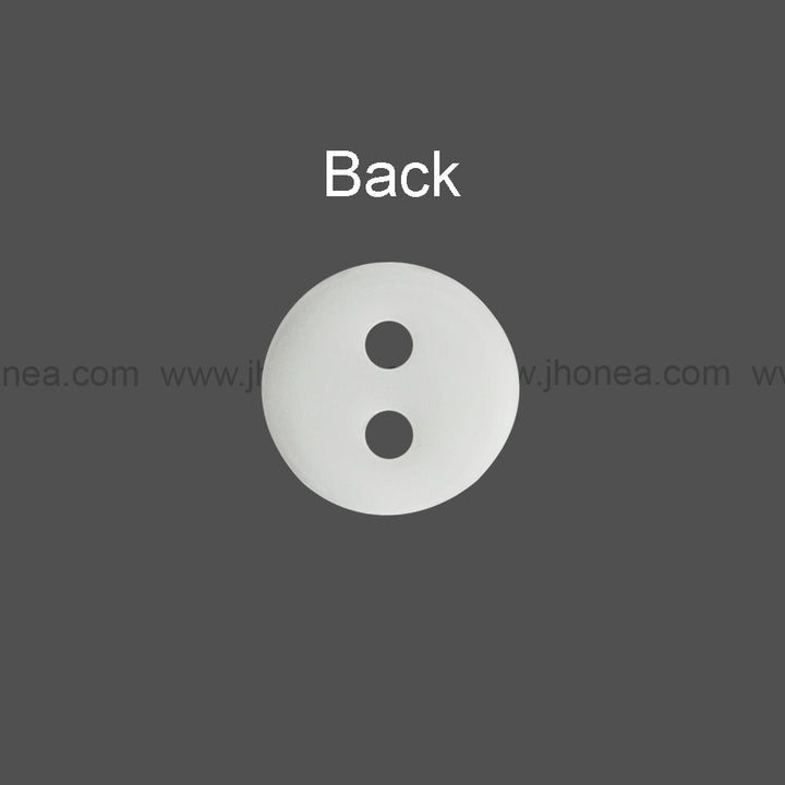 Round Shape Rim Design 11mm(18L) Poly Shirt Button