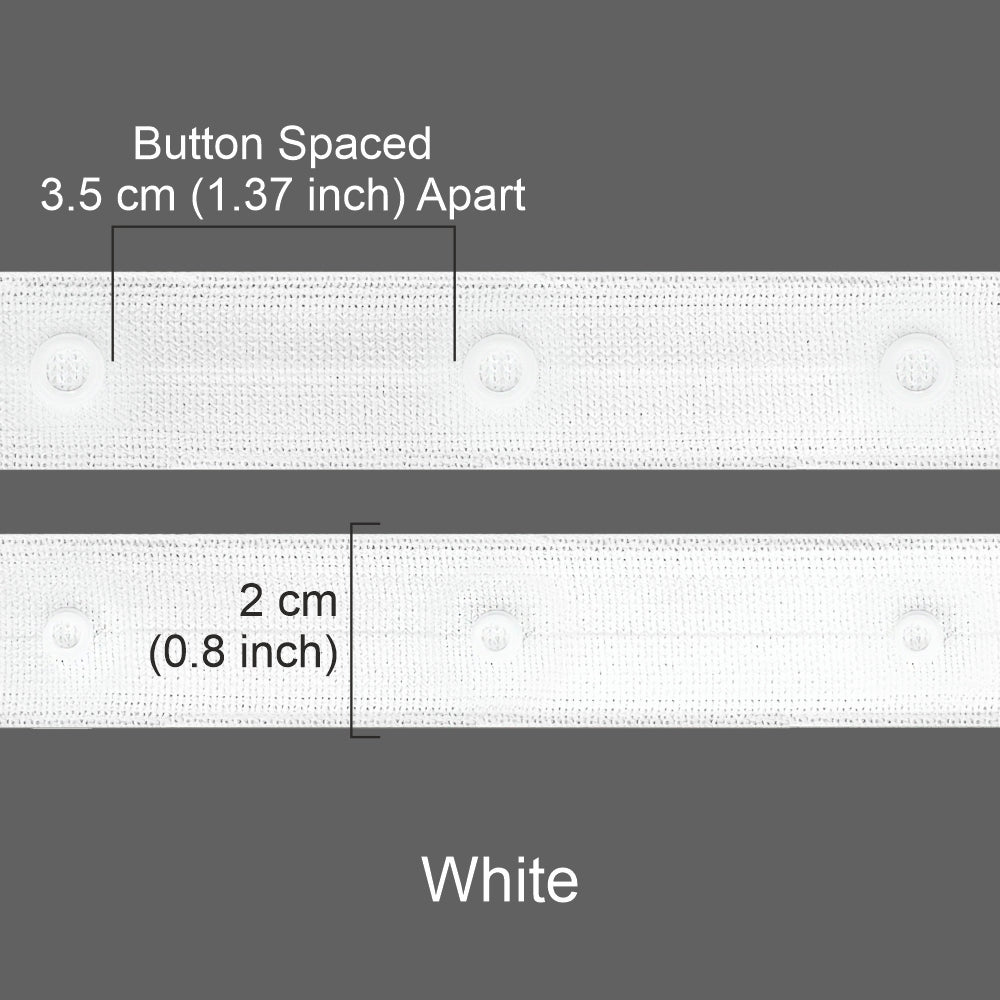 Premium Quality White YKK Snap Button Tape for Clothing