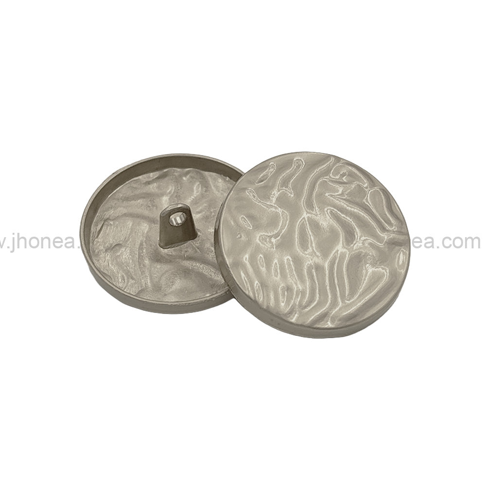 Unique Structure Round Shape Matte Finish Shank Metal Button