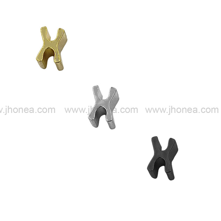 Premium #5 H-Shape Solid Brass Zipper Bottom Stopper