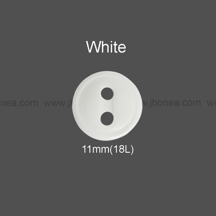 Round Shape Rim Design 11mm(18L) Poly Shirt Button