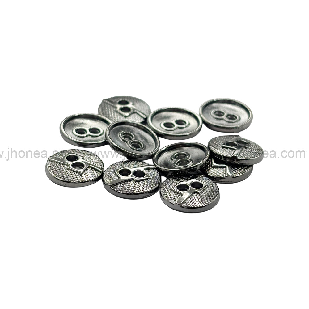 Square 2-Hole Round Shape Unique Surface Finish Shirt Buttons
